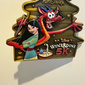 Disney Wine and Dine 5k medal 2025